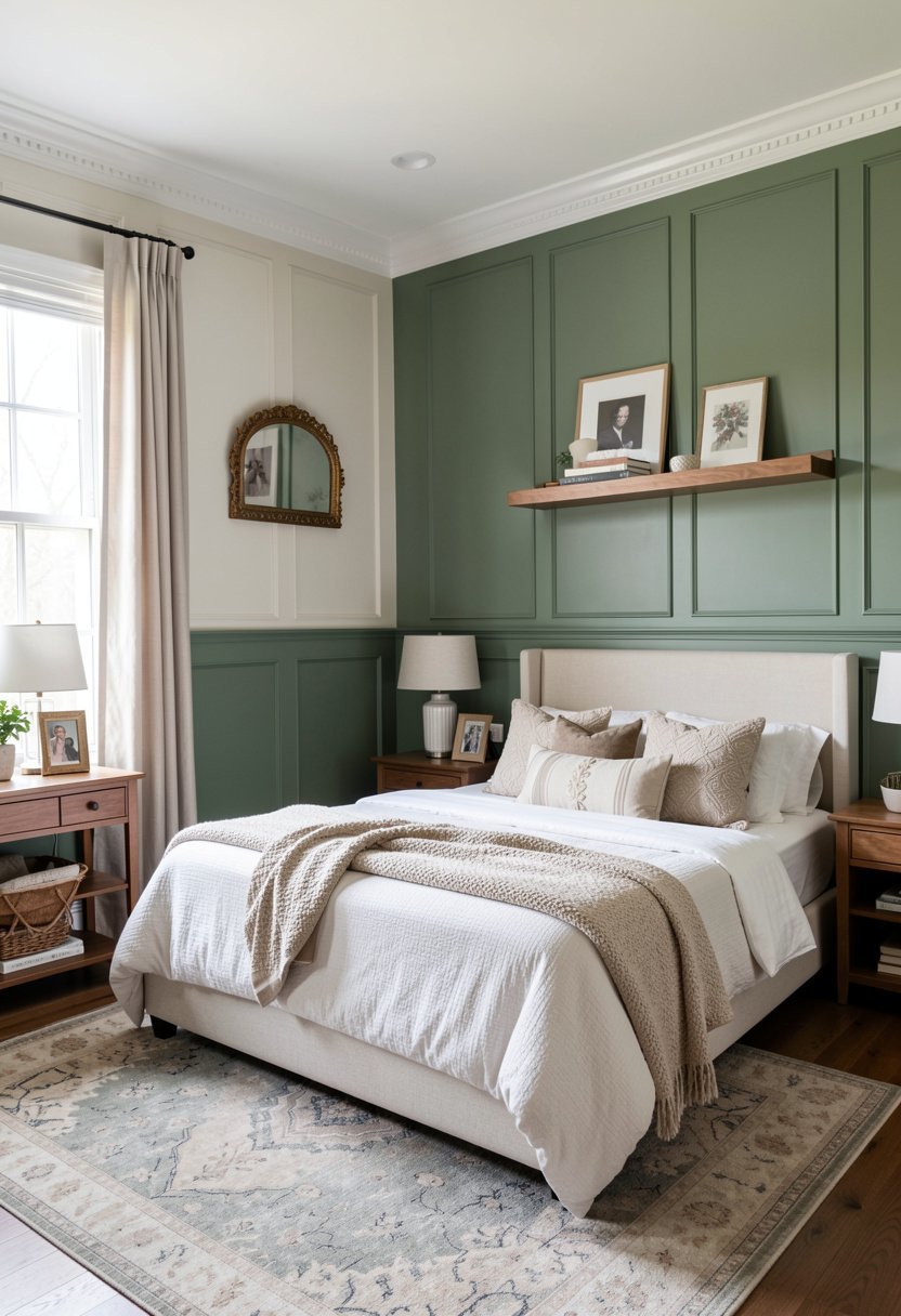 Wainscoting with a Shelf