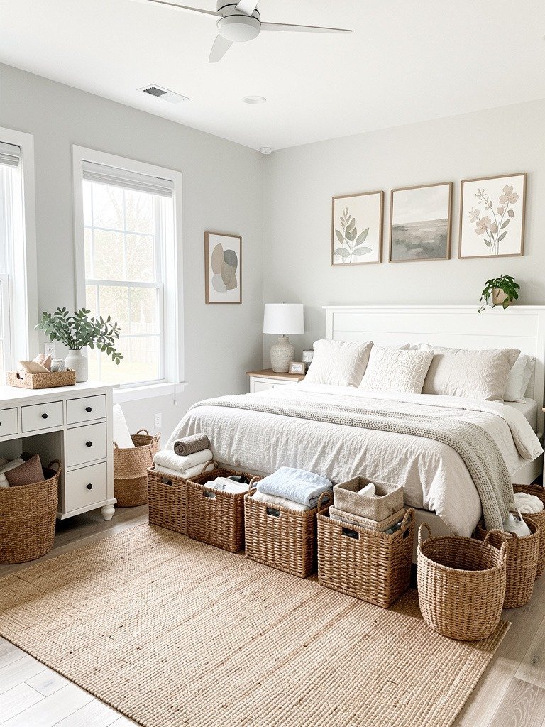 Woven Baskets Solve Clutter