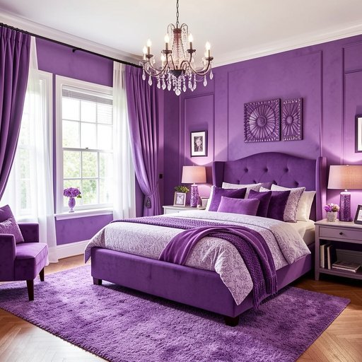 12 purple bedroom decor ideas