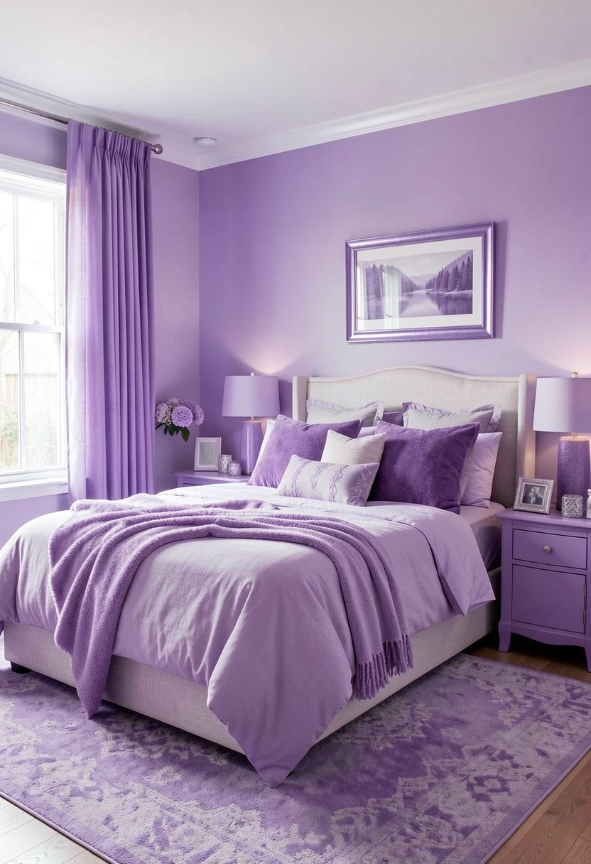 Layer Different Shades of Lavender