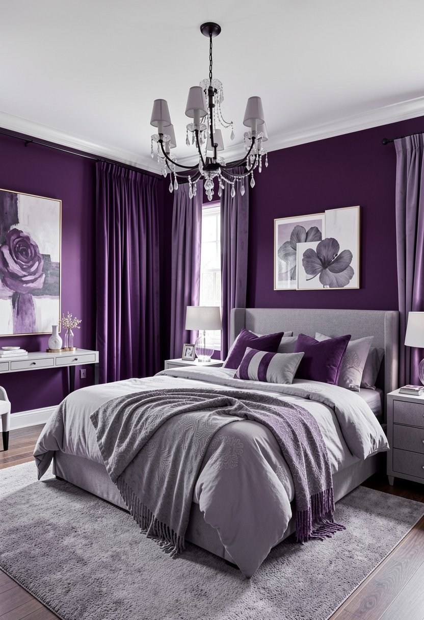 Use Deep Plum Walls