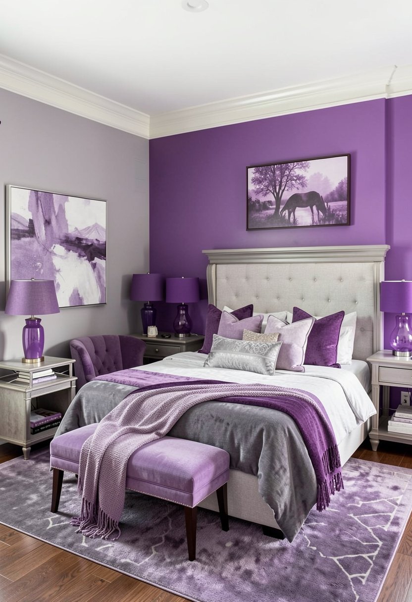 Use Purple Table Lamps