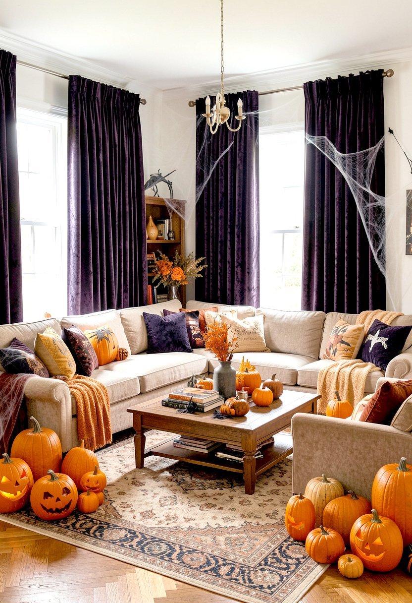 Add Dark Velvet Curtains