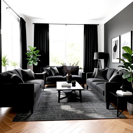 12 black living room decor ideas