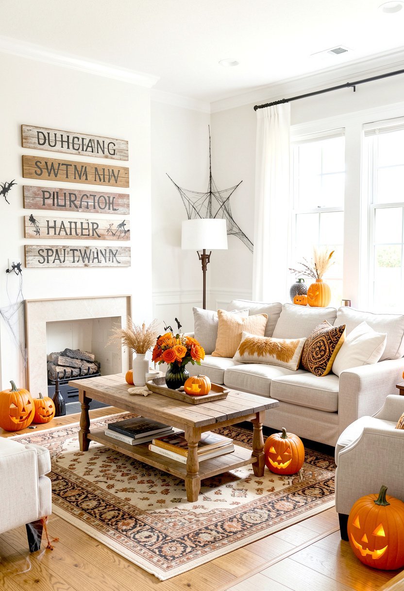 Hang Distressed Wood Signs